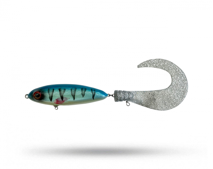 Mälaren Lures Spooke Tail - Blue Tiger i gruppen Fiskedrag / Tailbeten hos Örebro Fiske & Outdoor AB (Spooke T-Blue Tiger)